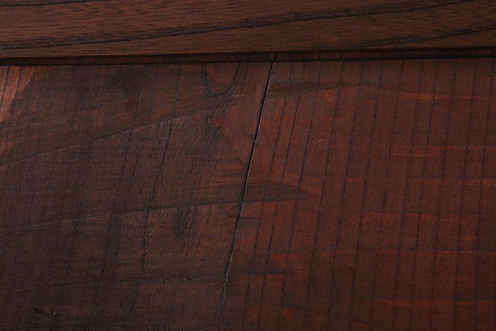 古民具・骨董　明治大正　総欅材!シンプルなアンティーク板戸(1)