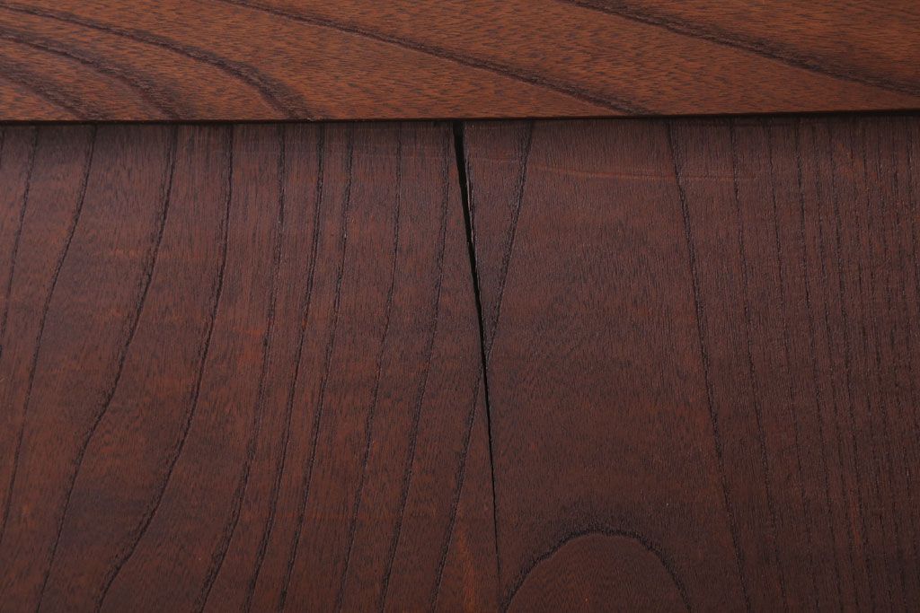 古民具・骨董　明治大正　総欅材!シンプルなアンティーク板戸(1)