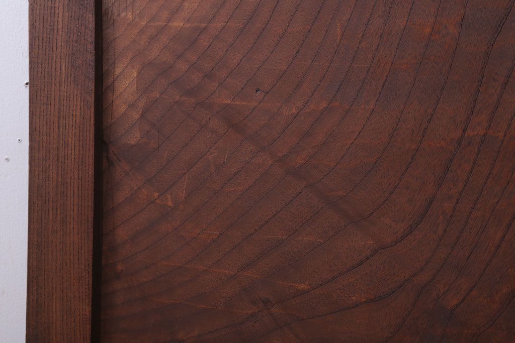 古民具・骨董　明治大正　総欅材!シンプルなアンティーク板戸(1)