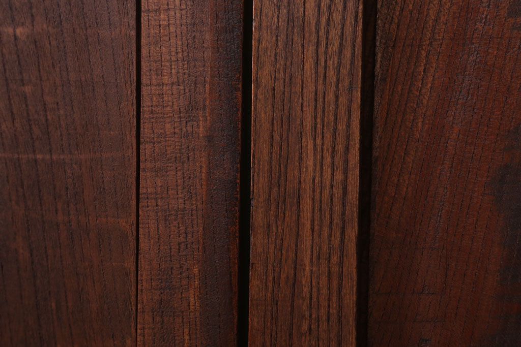 古民具・骨董　明治大正　総欅材!シンプルなアンティーク板戸(1)