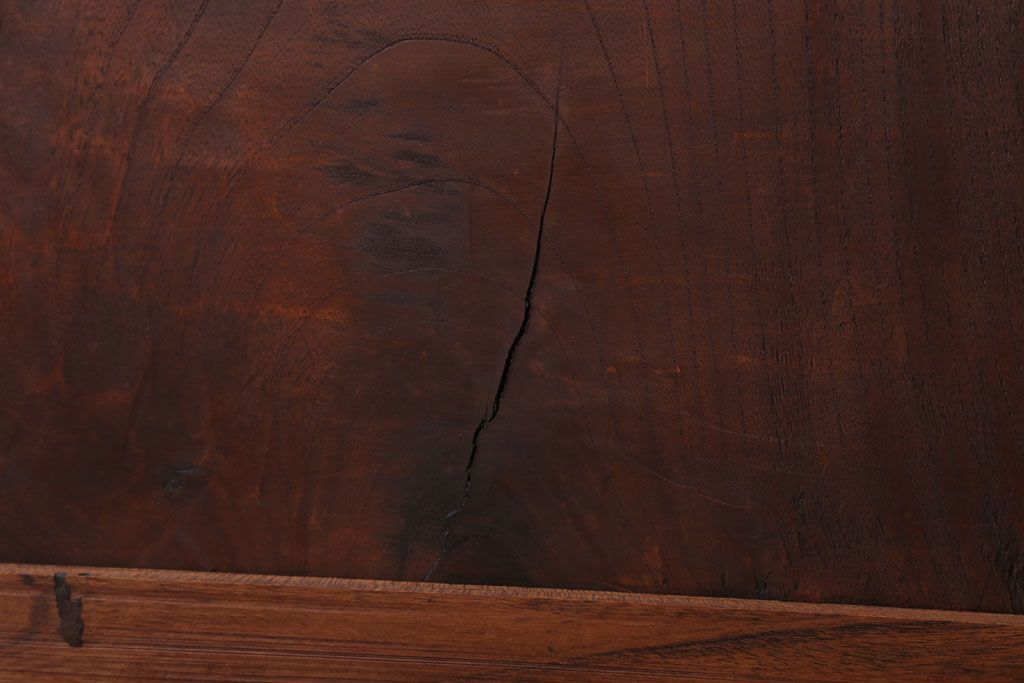 古民具・骨董　明治大正　総欅材!シンプルなアンティーク板戸(1)