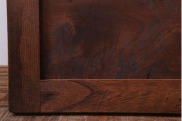 古民具・骨董　明治大正　総欅材!シンプルなアンティーク板戸(1)