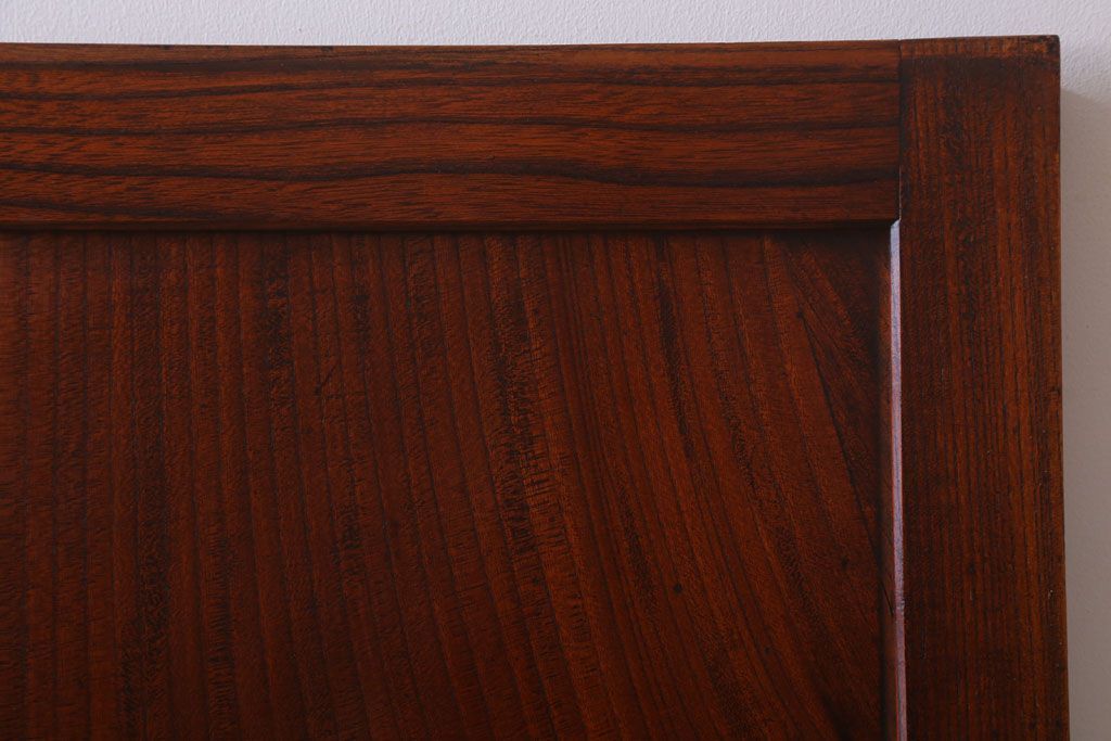 古民具・骨董　明治大正　総欅材!シンプルなアンティーク板戸(2)