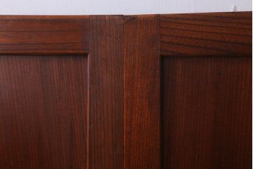 古民具・骨董　明治大正　総欅材!シンプルなアンティーク板戸(2)