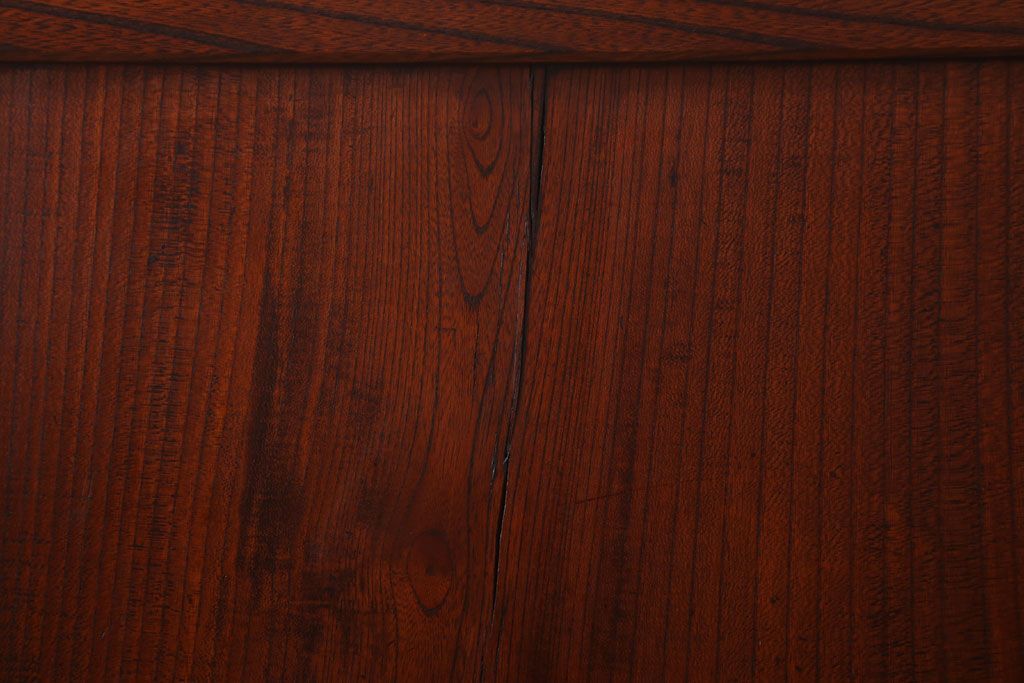 古民具・骨董　明治大正　総欅材!シンプルなアンティーク板戸(2)