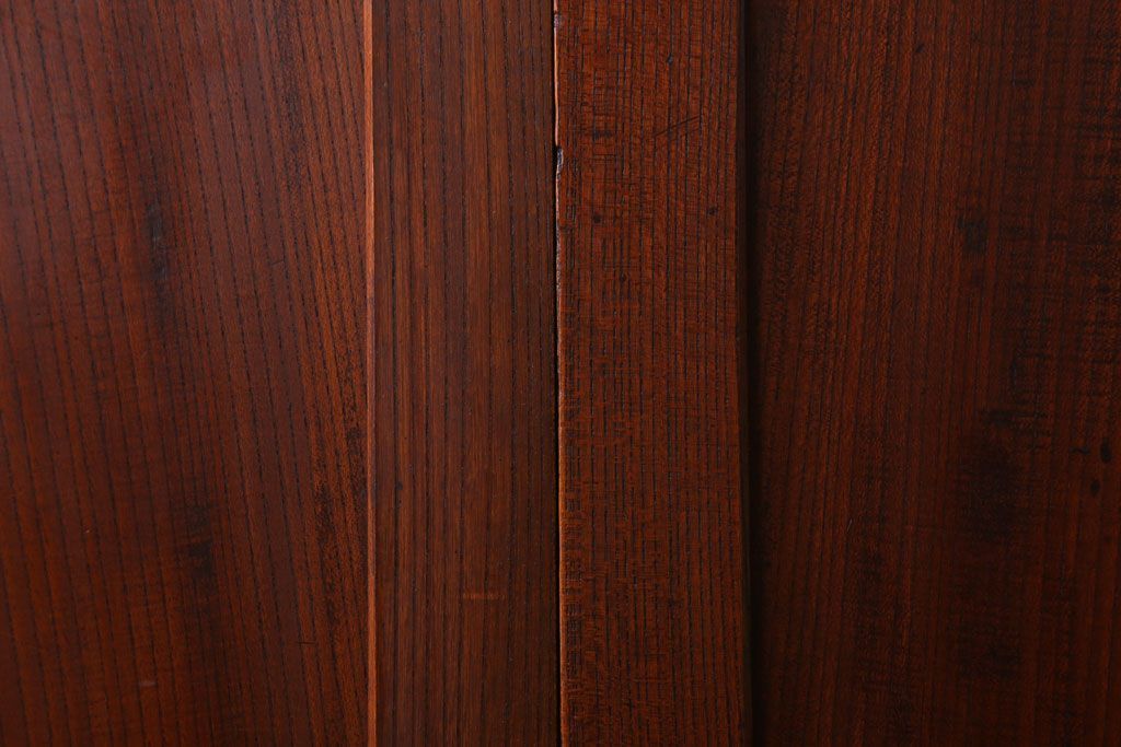 古民具・骨董　明治大正　総欅材!シンプルなアンティーク板戸(2)