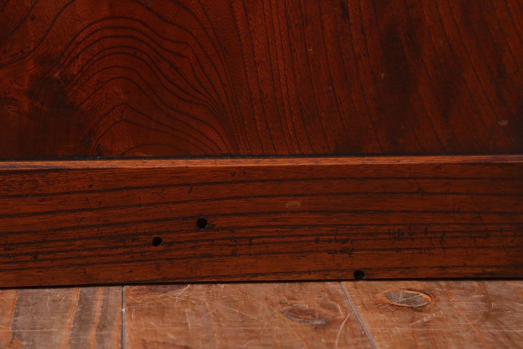 古民具・骨董　明治大正　総欅材!シンプルなアンティーク板戸(2)