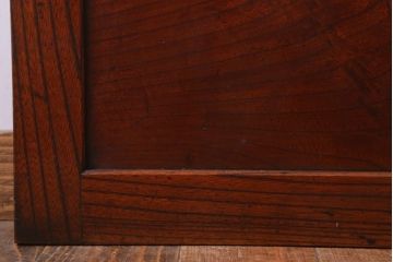 古民具・骨董　明治大正　総欅材!シンプルなアンティーク板戸(2)