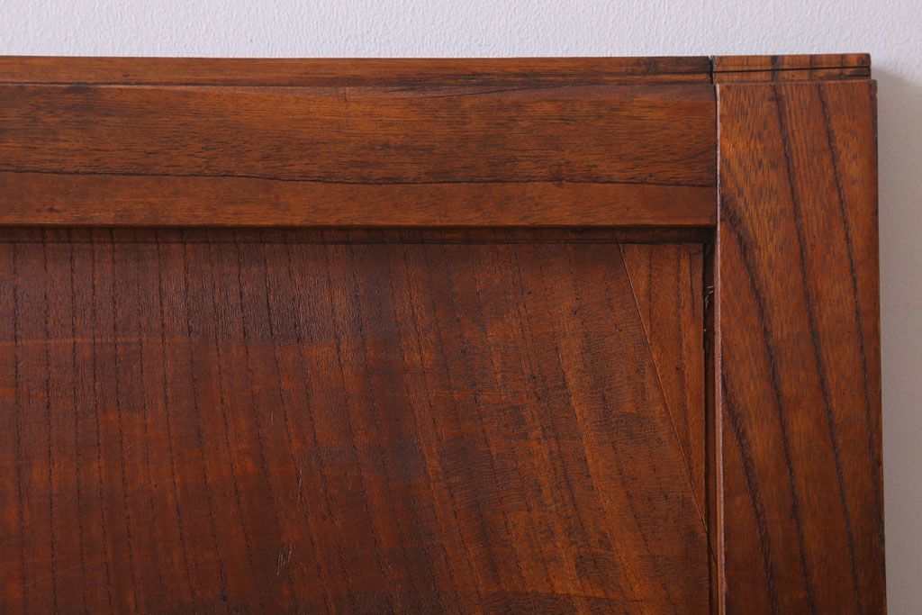 古民具・骨董　明治大正　総欅材!シンプルなアンティーク板戸(2)