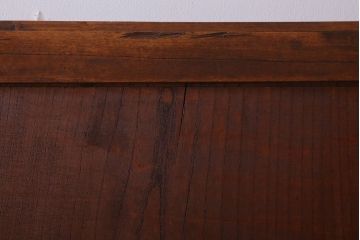 古民具・骨董　明治大正　総欅材!シンプルなアンティーク板戸(2)