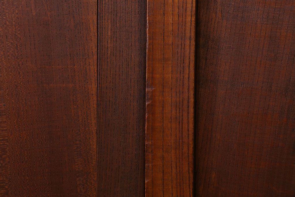 古民具・骨董　明治大正　総欅材!シンプルなアンティーク板戸(2)