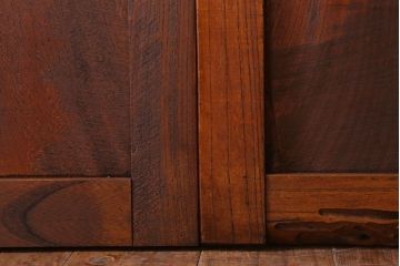 古民具・骨董　明治大正　総欅材!シンプルなアンティーク板戸(2)