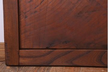 古民具・骨董　明治大正　総欅材!シンプルなアンティーク板戸(2)