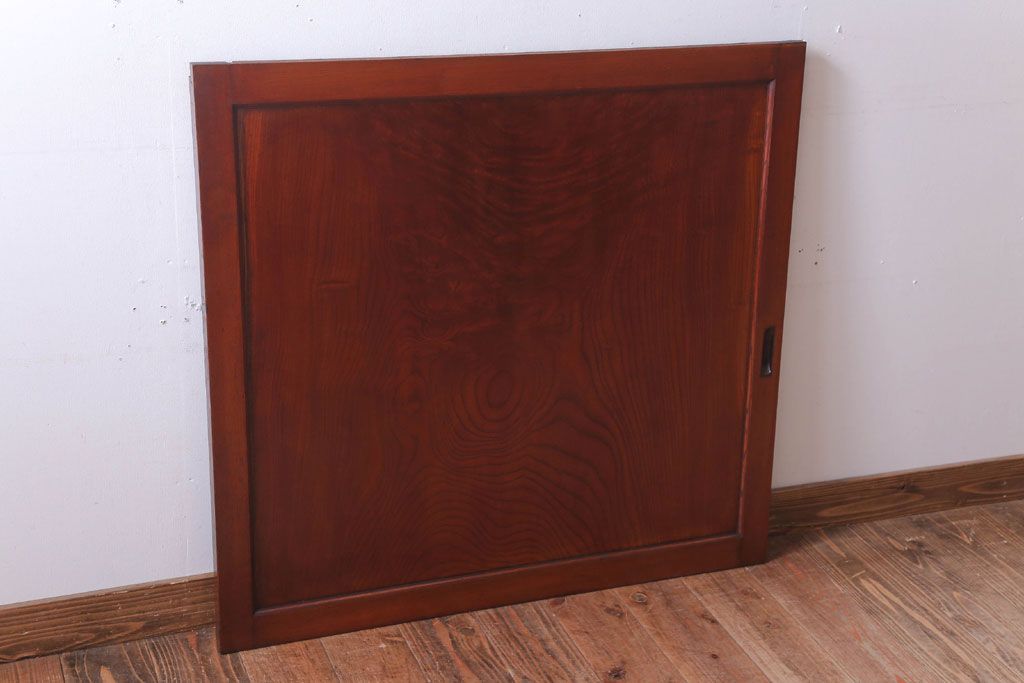 古民具・骨董　明治大正　アンティーク漆塗り板戸(1)