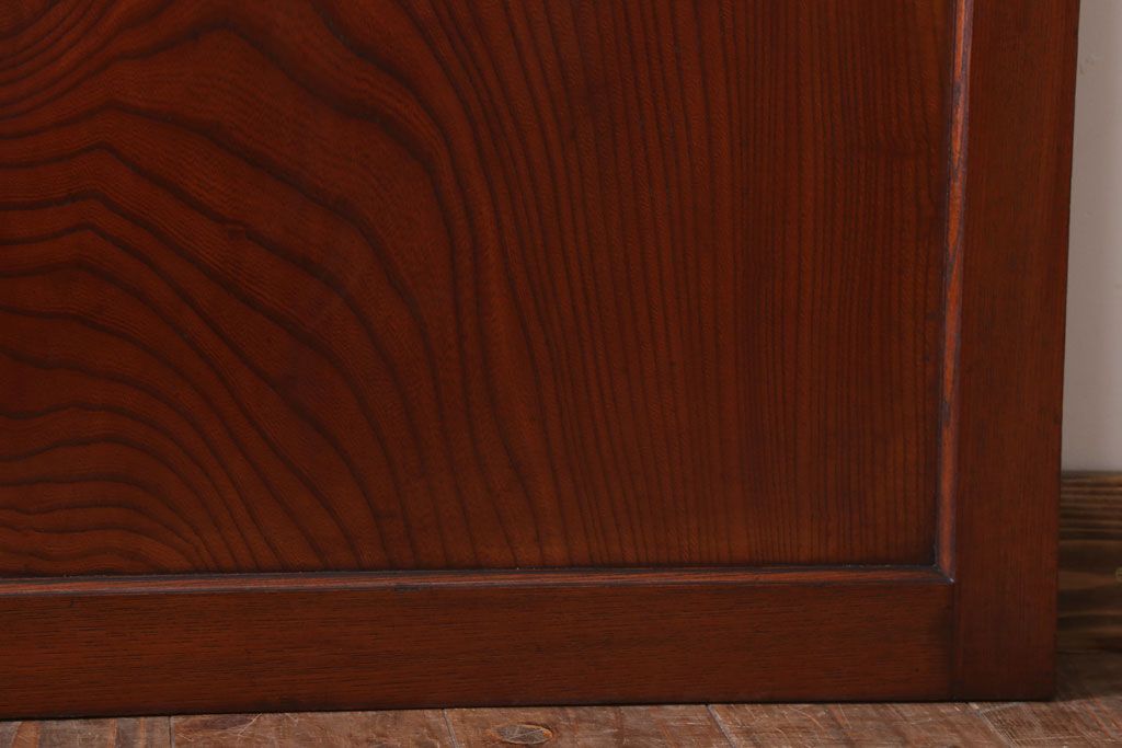 古民具・骨董　明治大正　アンティーク漆塗り板戸(1)