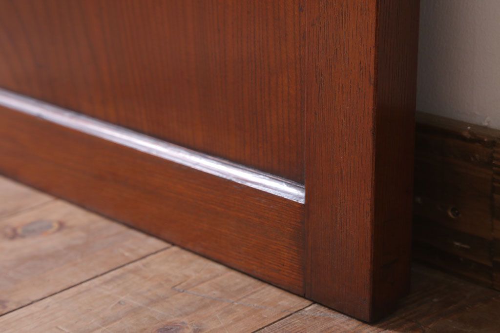 古民具・骨董　明治大正　アンティーク漆塗り板戸(1)