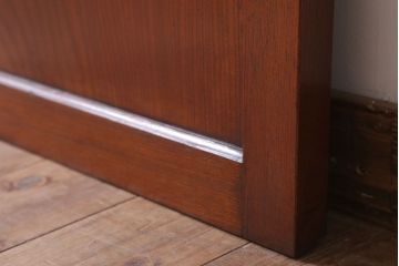 古民具・骨董　明治大正　アンティーク漆塗り板戸(1)