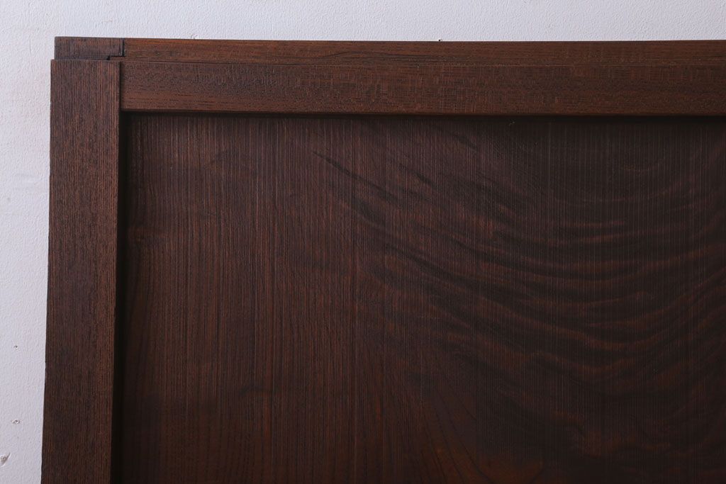 古民具・骨董　明治大正　アンティーク漆塗り板戸(1)