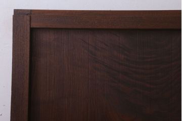 古民具・骨董　明治大正　アンティーク漆塗り板戸(1)