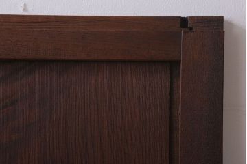 古民具・骨董　明治大正　アンティーク漆塗り板戸(1)