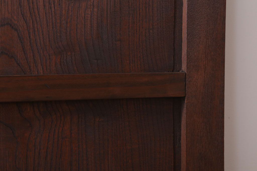 古民具・骨董　明治大正　アンティーク漆塗り板戸(1)