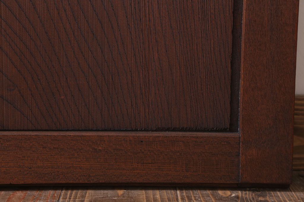 古民具・骨董　明治大正　アンティーク漆塗り板戸(1)