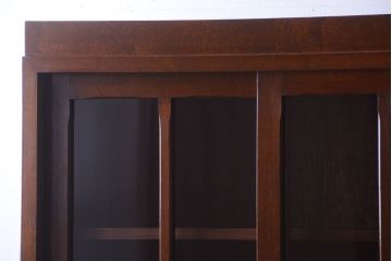 レトロ家具　昭和レトロ　2段重ねのおしゃれなアンティーク収納棚