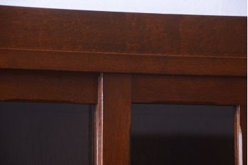 レトロ家具　昭和レトロ　2段重ねのおしゃれなアンティーク収納棚