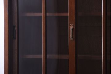 レトロ家具　昭和レトロ　2段重ねのおしゃれなアンティーク収納棚