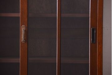 レトロ家具　昭和レトロ　2段重ねのおしゃれなアンティーク収納棚