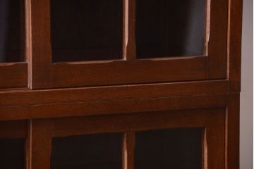 レトロ家具　昭和レトロ　2段重ねのおしゃれなアンティーク収納棚