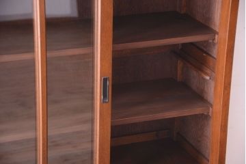 レトロ家具　昭和レトロ　2段重ねのおしゃれなアンティーク収納棚