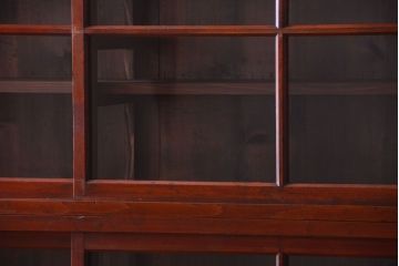 アンティーク家具　和製アンティーク　大正期　脚付き!2段重ね収納棚