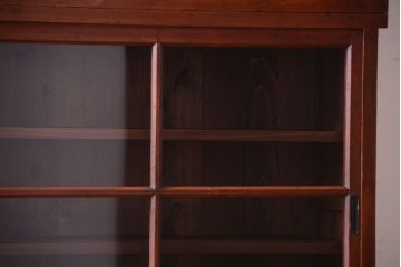 アンティーク家具　和製アンティーク　大正期　脚付き!2段重ね収納棚