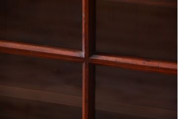 アンティーク家具　和製アンティーク　大正期　脚付き!2段重ね収納棚