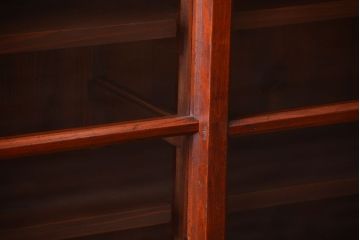 アンティーク家具　和製アンティーク　大正期　脚付き!2段重ね収納棚