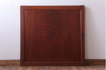 古民具・骨董　明治大正　アンティーク漆塗り板戸(2)