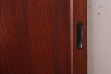 古民具・骨董　明治大正　アンティーク漆塗り板戸(2)