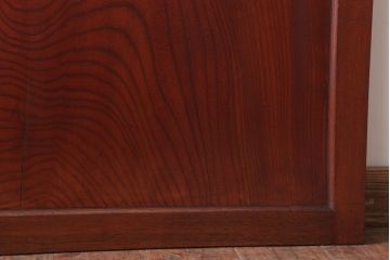 古民具・骨董　明治大正　アンティーク漆塗り板戸(2)