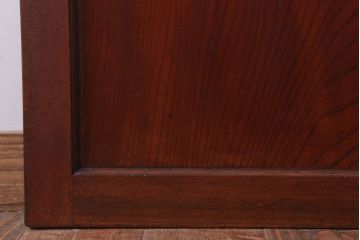 古民具・骨董　明治大正　アンティーク漆塗り板戸(2)