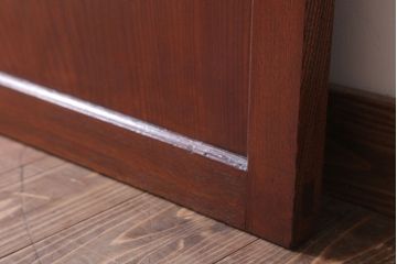 古民具・骨董　明治大正　アンティーク漆塗り板戸(2)