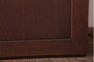 古民具・骨董　明治大正　アンティーク漆塗り板戸(2)