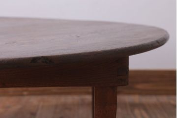 アンティーク家具　アンティーク　杢目が美しいシンプルなちゃぶ台