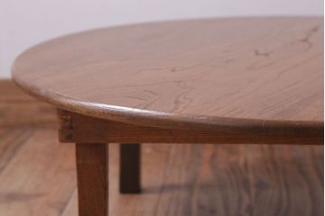 アンティーク家具　アンティーク　古い木のシンプルなちゃぶ台(2)