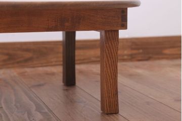 アンティーク家具　アンティーク　古い木のシンプルなちゃぶ台(2)