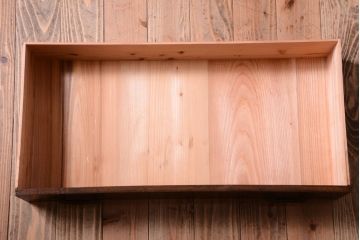 アンティーク家具　 古民具・骨董　明治〜大正　丸金具付き!古い木の上品な茶箪笥