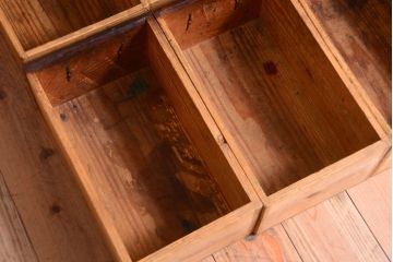 アンティーク家具　古民具・骨董　明治　上手物!古金具付きの三方欅材帳場箪笥