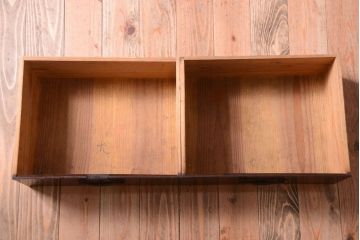 アンティーク家具　古民具・骨董　明治　上手物!古金具付きの三方欅材帳場箪笥