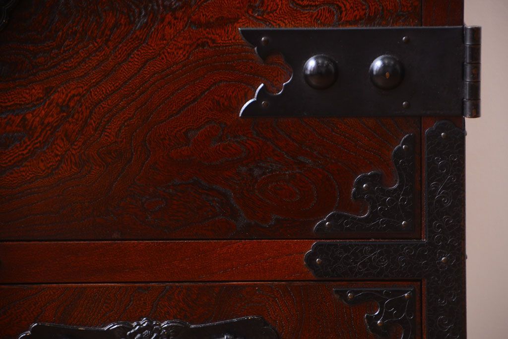 中古　民芸家具　駿河民芸小箪笥