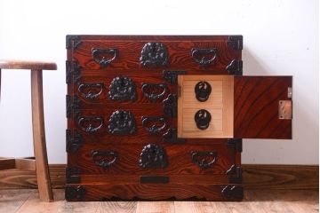中古　伝統民芸家具　岩谷堂　極小箪笥